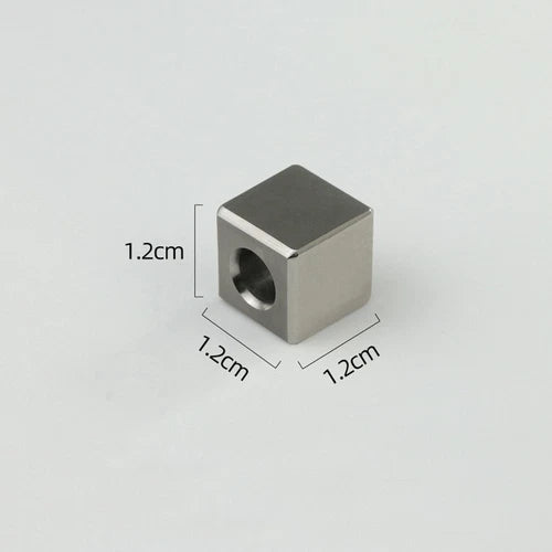 Square TC4 CNC Knife Lanyard Bead EDC DIY Parachute Pendant Rope Braiding Tool 07FC0E-D4 - KOEEK