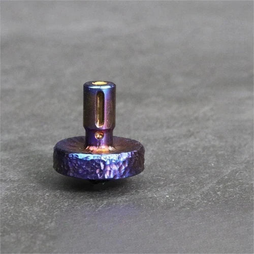 Hand-Carved Titanium Spinning Top Desktop Fidget Toy Spinner Gyro Gyroscope EDC 07FC0E-D4 - KOEEK