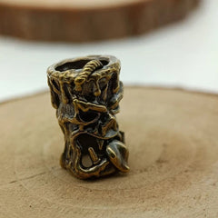 Candle Monster Brass Bead Parachute Cord Knife Lanyard Pendant DIY Accessories 07FC0E-D4 - KOEEK