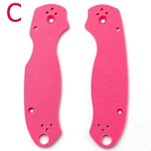 1 Pair G10 Material Scales Knife Handle Patch for Spyderco Para 3 C223 Solid 07FC0E-D4 - KOEEK