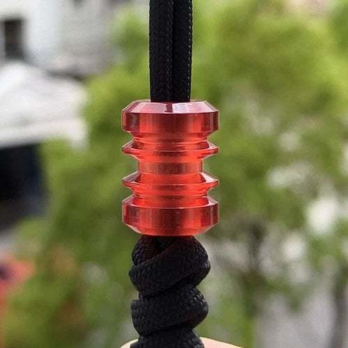 Resin Knife Lanyard Bead Necklace Paracord Pendant Bracelet Bead Charm DIY EDC 07FC0E-D4 - KOEEK