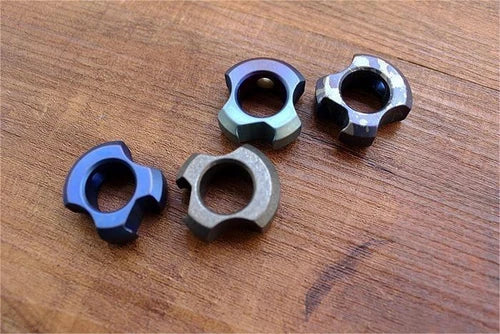 EDC Titanium Alloy Beads Knife Lanyard Bead Paracord Keychain Pendant DIY Beads 07FC0E-D4 - KOEEK