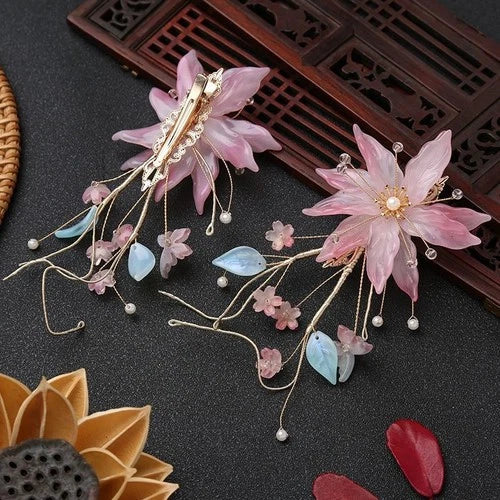 Chinese Style Hanfu Liuli Hair Clip Hair Pin Vintage Hair Accessory For Women 07FC0E-D4 - KOEEK