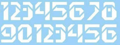 2-8MM Modern Style 0-9 Digital sci-fi Military Figure Model Markings Water Decal 07FC0E-D4 - KOEEK
