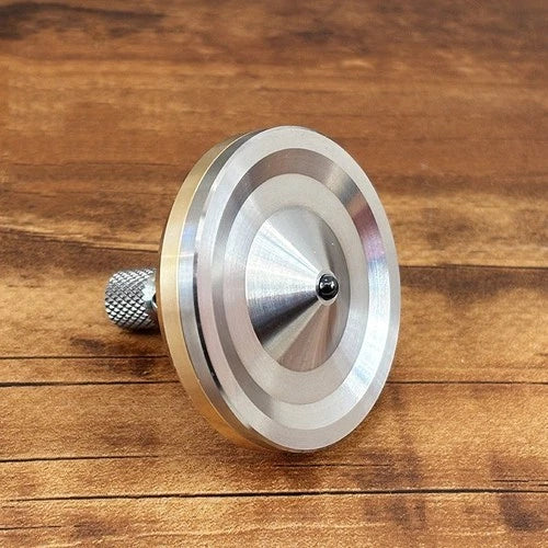 Titanium Brass Spinning Top Desktop Spinner Gyro Fidget Toy Stress Relief EDC 07FC0E-D4 - KOEEK