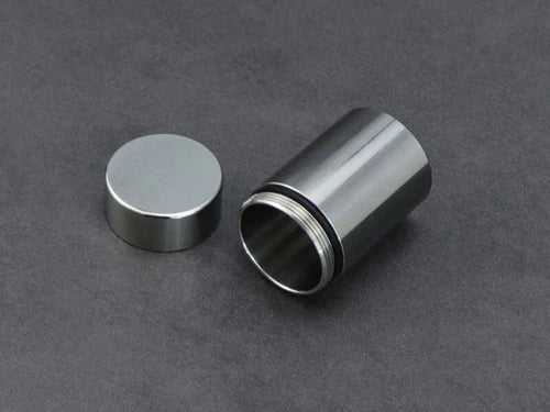 304 Stainless Steel Waterproof Pill Box Capsule Sealed Container Storage EDC Box 07FC0E-D4 - KOEEK