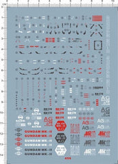Detail Up RG 08 1/144 RX-178 MK II A.E.U.G. GDM Figure Marking Water Slide Decal 07FC0E-D4 - KOEEK