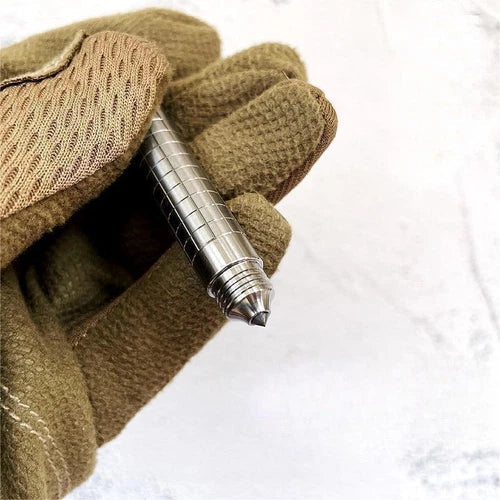Hot Titanium Mini Ballpoint Pen EDC Keychain Signing Writing Pen Business Office 07FC0E-D4 - KOEEK