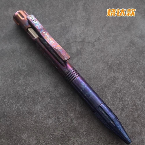 1PC Titanium Ballpoint Pen EDC Pocket Pen Office Business Writing Signature Gift 07FC0E-D4 - KOEEK