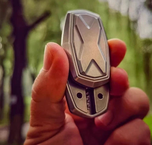Titanium Alloy EDC Mechanical Push Card Fidget Spinner Finger Decompression Toys 07FC0E-D4 - KOEEK