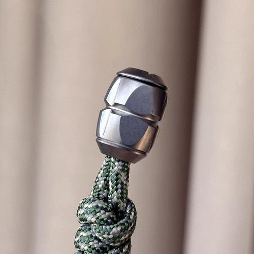 Titanium Alloy Knife Lanyard Bead Paracord End Pendant EDC charm DIY Zip Pull 07FC0E-D4 - KOEEK