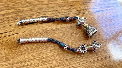 Tibetan Buddhist Mala Counter Vajra Bell Dorje DIY Bodhi Bead Bracelet Accessory 07FC0E-D4 - KOEEK