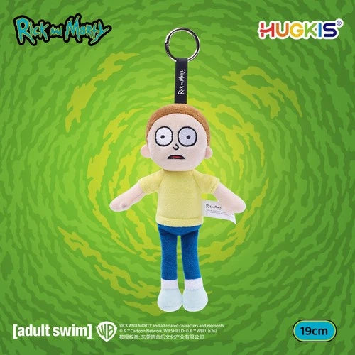 ！ HUGKIS Rick and Morty Long Legs Plush Morty Keychain Cartoon Bag Charm Doll 07FC0E-D4 - KOEEK