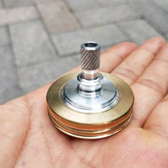 High Performance Spinning Top Brass Aluminum Desktop Fidget Gyroscope Gyro Toy 07FC0E-D4 - KOEEK