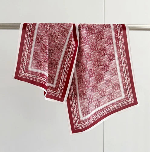 Silk Mulberry 150X16cm Scarf Women Neckerchief Wrap Shape Totem Print 07FC0E-D4 - KOEEK