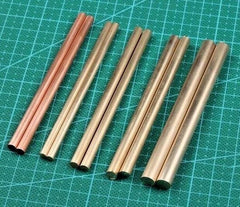 10 Pcs Brass Rod Pins 4" Length Knife Handle Pin Rivets 2/3/4/5/6/8mm Diameter 07FC0E-D4 - KOEEK