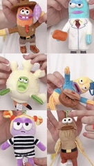 Authentic GONG Bikini Bottom Buddies Series 2 Blind Box Plush Keychain Figures 07FC0E-D4 - KOEEK