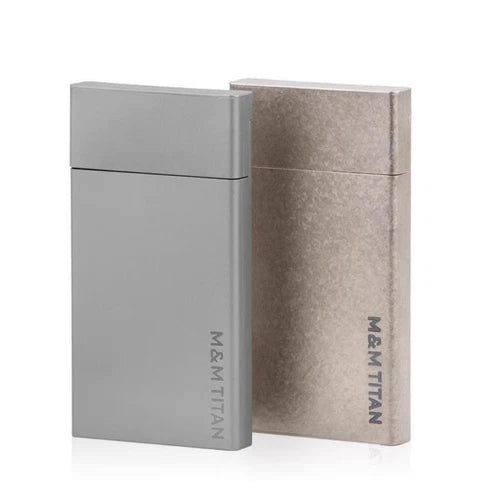 Titanium Cigarette Box Smoker Portable The Pack Metal Protective Case 07FC0E-D4 - KOEEK