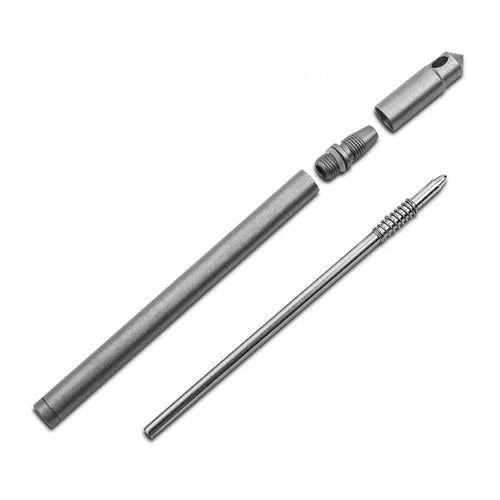 Mini Titanium Practical Pen Key Chain Pendant Ball pen Outdoor Pocket EDC Tool 07FC0E-D4 - KOEEK