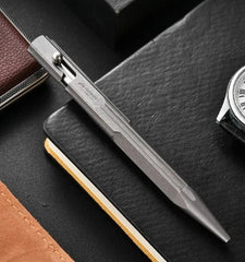 Titanium Bolt Action Ballpoint Pen EDC Pocket Pen Business Office Writing Gift 07FC0E-D4 - KOEEK