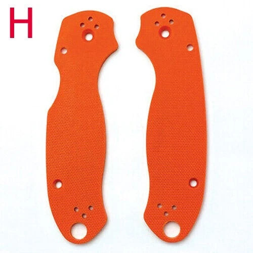 1 Pair G10 Material Scales Knife Handle Patch for Spyderco Para 3 C223 Solid 07FC0E-D4 - KOEEK