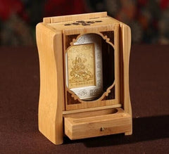 4.2" Portable Buddha Wood Bamboo Altar Butsudan Shrine God Zen House Pet Ashes 07FC0E-D4 - KOEEK