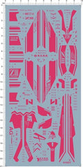 1/100 MG Z3 MSZ-006-3 Zeta III GDM Figure Amuro Marking Water Slide Decal Purple 07FC0E-D4 - KOEEK
