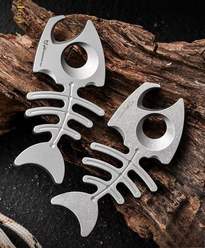 Titanium Alloy Bottle Opener Keychain Necklace pendant EDC Multi-tool 07FC0E-D4 - KOEEK