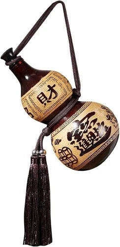Natural Wine Gourd Outdoor Portable Water Bottle Water Wine Medicine Gourd 07FC0E-D4 - KOEEK