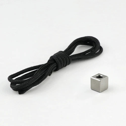 Square TC4 CNC Knife Lanyard Bead EDC DIY Parachute Pendant Rope Braiding Tool 07FC0E-D4 - KOEEK