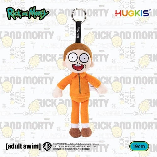 ！ HUGKIS Rick and Morty Prison Outfit Plush Keychain Morty Bag Charm Gift HUGKIS - KOEEK