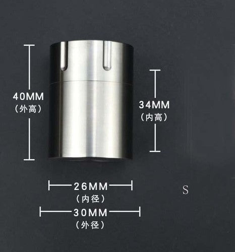 Titanium Alloy Waterproof Case EDC Outdoor Travel Sealed Medicine Storage Box 07FC0E-D4 - KOEEK