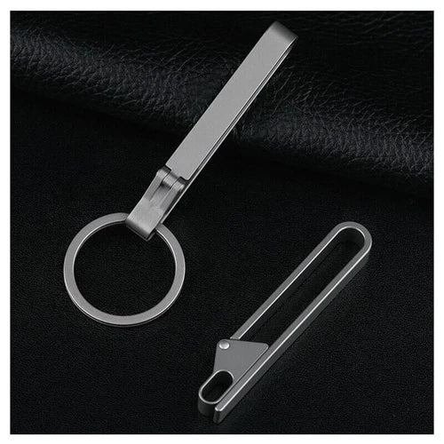 EDC Titanium Alloy Quick Buckle Detach Belt Waist hanging Keychain Key Ring Tool 07FC0E-D4 - KOEEK