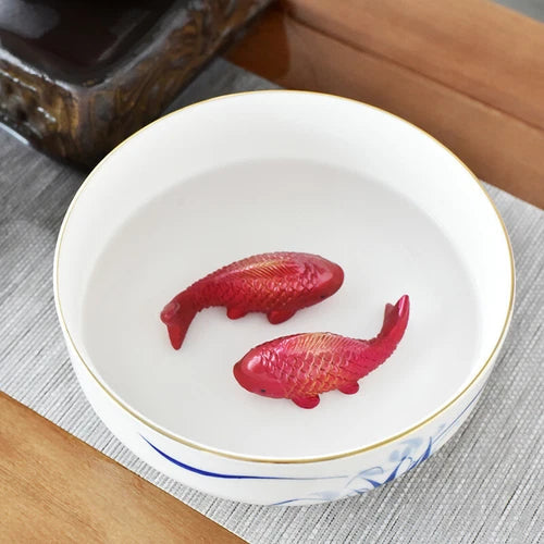 1 Pair Creative Tea Pet Ornaments Colour Changing Year Prosperity Tea Accessorie 07FC0E-D4 - KOEEK