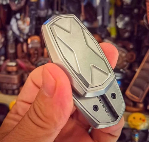 Titanium Alloy EDC Mechanical Push Card Fidget Spinner Finger Decompression Toys 07FC0E-D4 - KOEEK