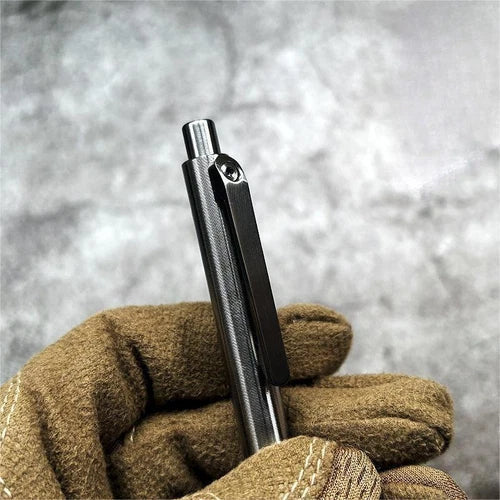 1PC EDC Titanium Ballpoint Pen Pocket Pen Business Office Writing Signature Gift 07FC0E-D4 - KOEEK