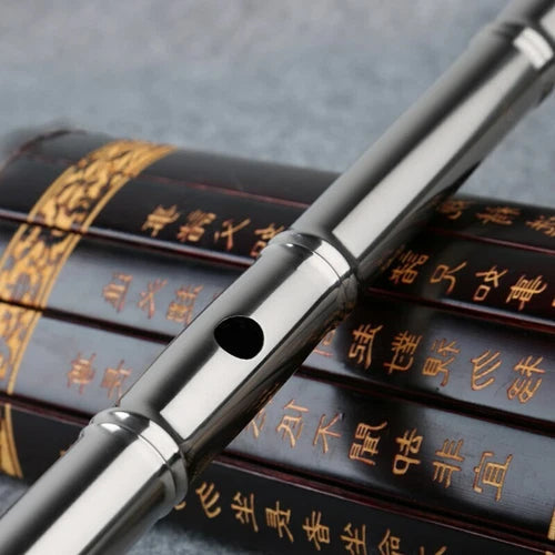 Kung Fu Di Zi Titanium Profession Flute Chinese Traditional Musical Instrument 07FC0E-D4 - KOEEK