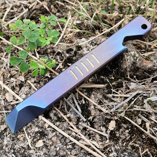 Titanium Pry Bar Crowbar Bottle Opener EDC Pocket Multi Tools Keychain Crowbar 07FC0E-D4 - KOEEK
