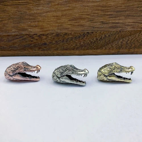 Crocodile Head Brass Bead Parachute Cord Knife Lanyard Pendant DIY Accessories 07FC0E-D4 - KOEEK