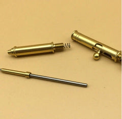 Mini Solid Brass Keychain Practical Pen Ballpoint Pen Sign Pen w/ Key Ring EDC EDC - KOEEK