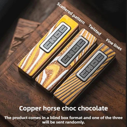 Limited ！！！1pc LAUTIE CHOC Mechanical Metal Direct Push Fingertip Push Card Gift 07FC0E-D4 - KOEEK