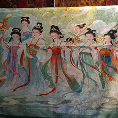 70x70cm Fairy Square Scarf Chinese Style Silk Shawl Vintage Wrap Women 07FC0E-D4 - KOEEK