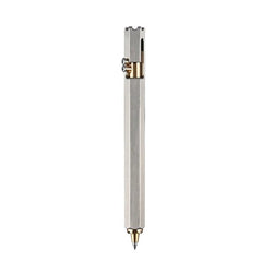 Stainless Steel Brass Bolt Action Ballpoint Pen EDC Pocket Signature Writing Pen 07FC0E-D4 - KOEEK