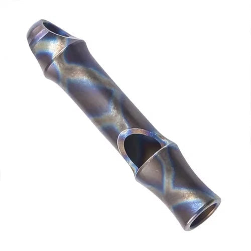 Hot Outdoor Titanium Alloy Keychain Safety Whistle Necklace Lanyard Survival EDC 07FC0E-D4 - KOEEK
