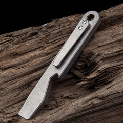 EDC Titanium Pocket Pry Bar Crowbar Bottle Opener Portable Outdoor Multi Tools 07FC0E-D4 - KOEEK