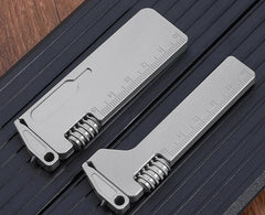 EDC Titanium Alloy Multi Tools Adjustable Wrench Pocket Outdoor Camping Keychain 07FC0E-D4 - KOEEK