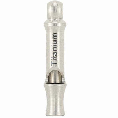 Pure Small Titanium Whistle Portable EDC Outdoor Training Whistle 50mm/1.97" 07FC0E-D4 - KOEEK