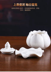 7.5cm   Buddhist Ceramics Buddha Holy Water Cups Lotus Holy Water Cups 07FC0E-D4 - KOEEK