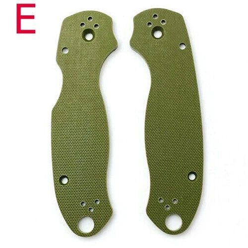 1 Pair G10 Material Scales Knife Handle Patch for Spyderco Para 3 C223 Solid 07FC0E-D4 - KOEEK