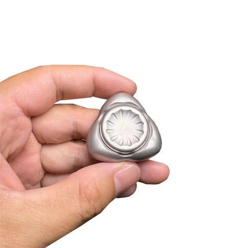 Novel EDC Fidget Spinner Creative Silver Stainless Steel Adult Fidget Toys Gifts 07FC0E-D4 - KOEEK